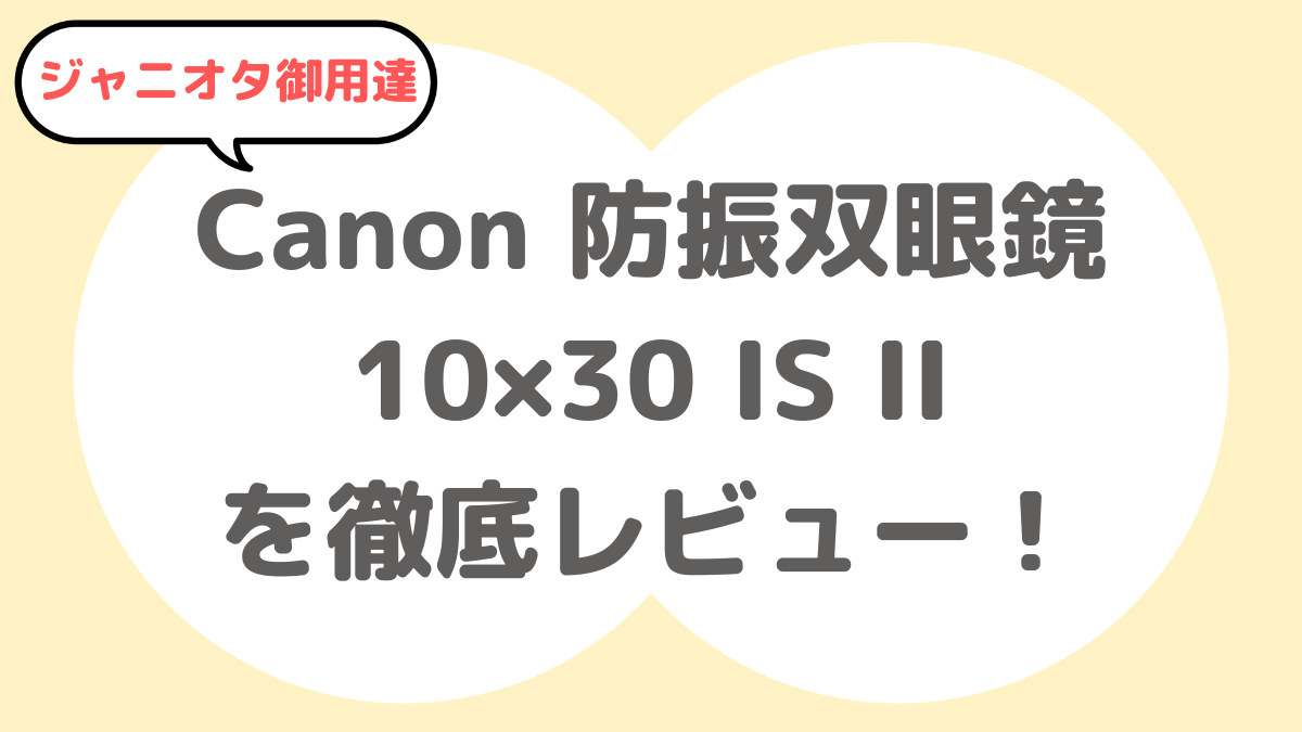 キヤノン Canon 防振双眼鏡 BINOCULARS 10×30 IS II 【オープニング 大